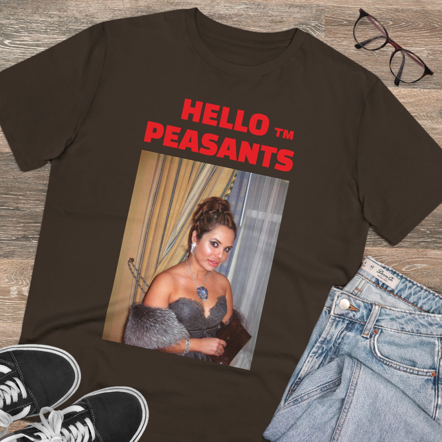 Queen Rada Katz Organic Cotton Unisex HELLO PEASANTS ™ T-shirt by @rardakatz