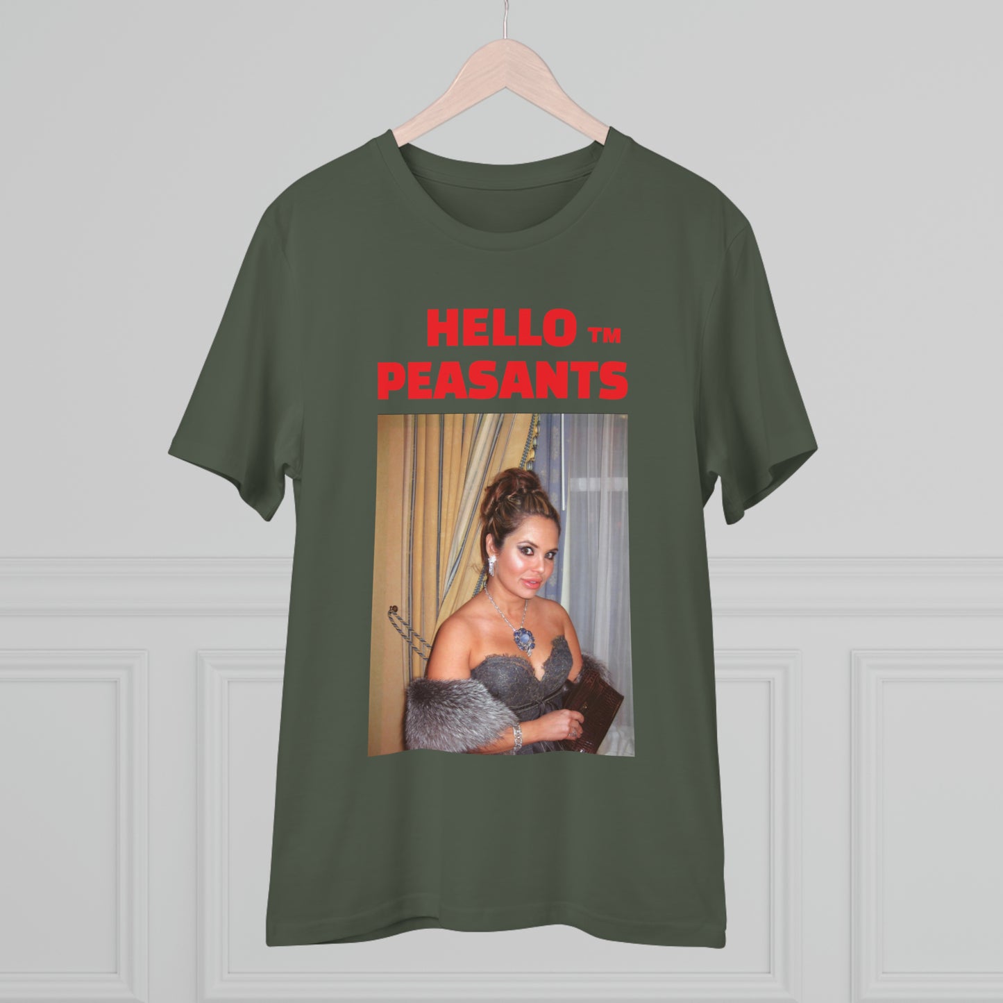 Queen Rada Katz Organic Cotton Unisex HELLO PEASANTS ™ T-shirt by @rardakatz