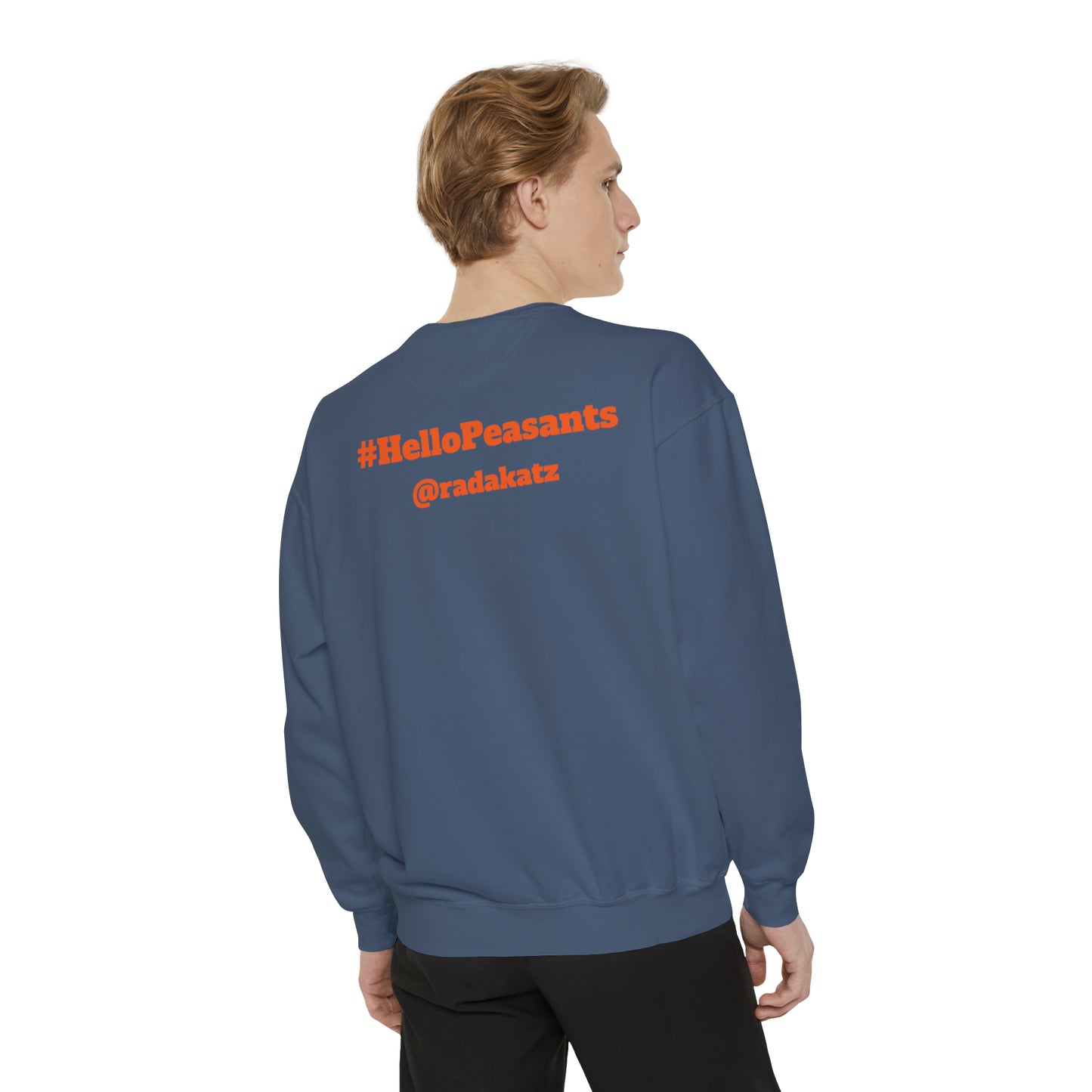 HELLO PEASANTS ™ Designer Unisex Sweatshirt by @radakatz