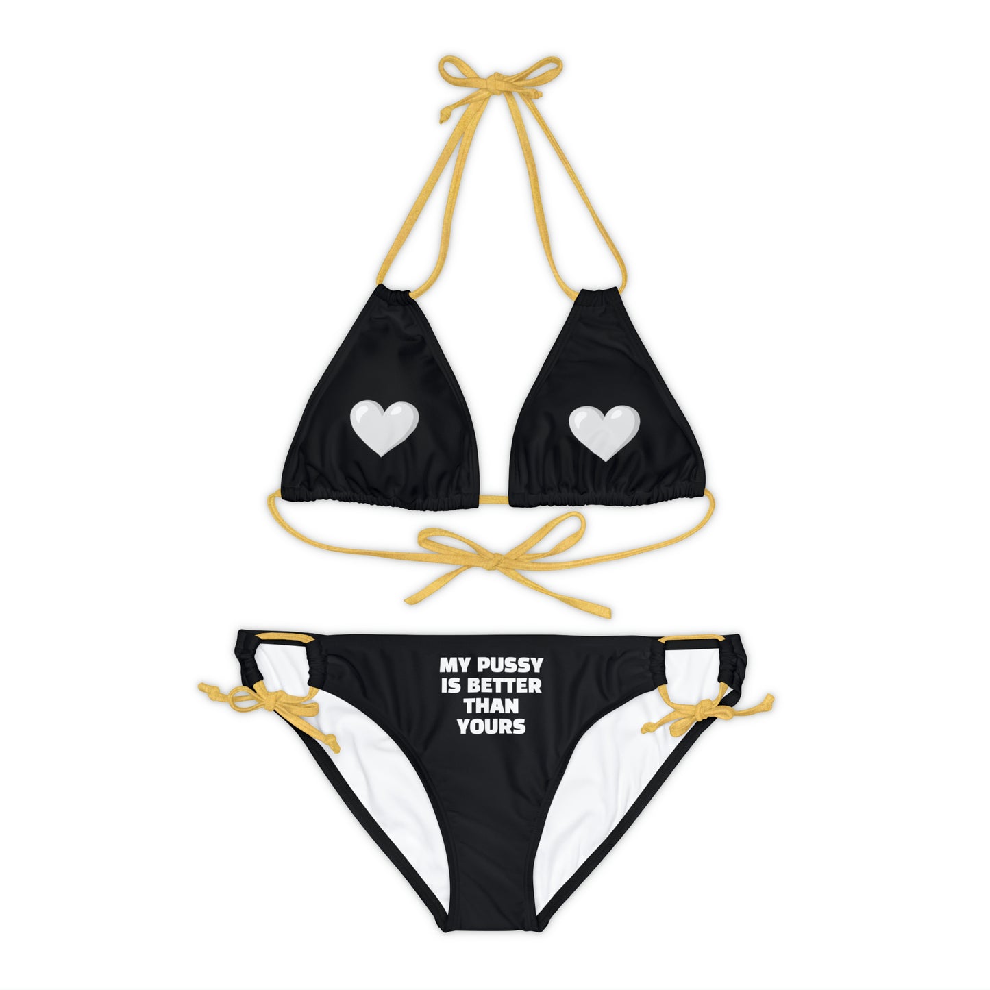 HELLO PEASANTS ™ Best Pussy Strappy Designer Bikini Set by @radakatz