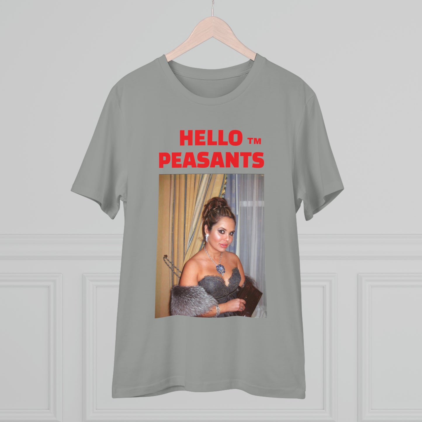 Queen Rada Katz Organic Cotton Unisex HELLO PEASANTS ™ T-shirt by @rardakatz