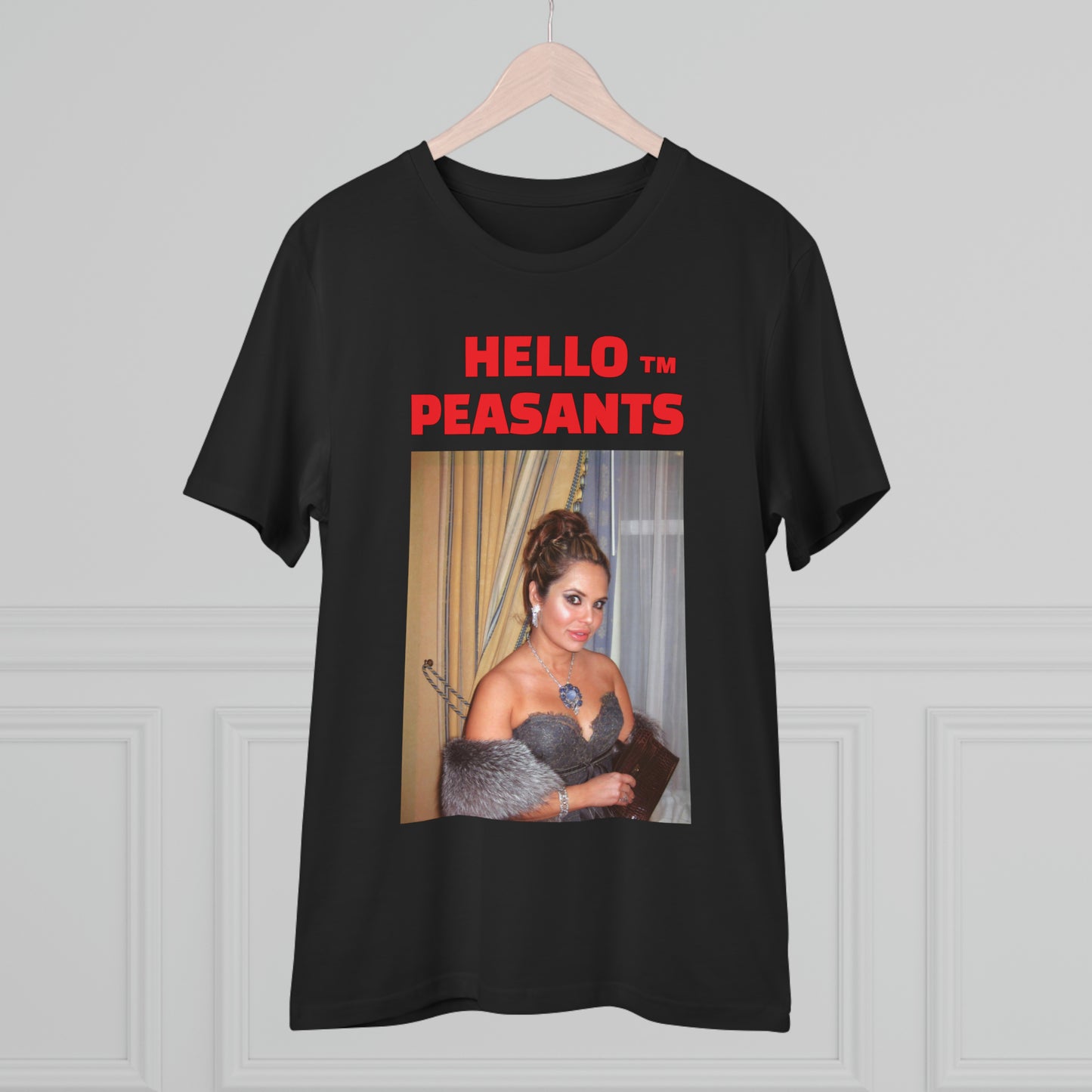 Queen Rada Katz Organic Cotton Unisex HELLO PEASANTS ™ T-shirt by @rardakatz