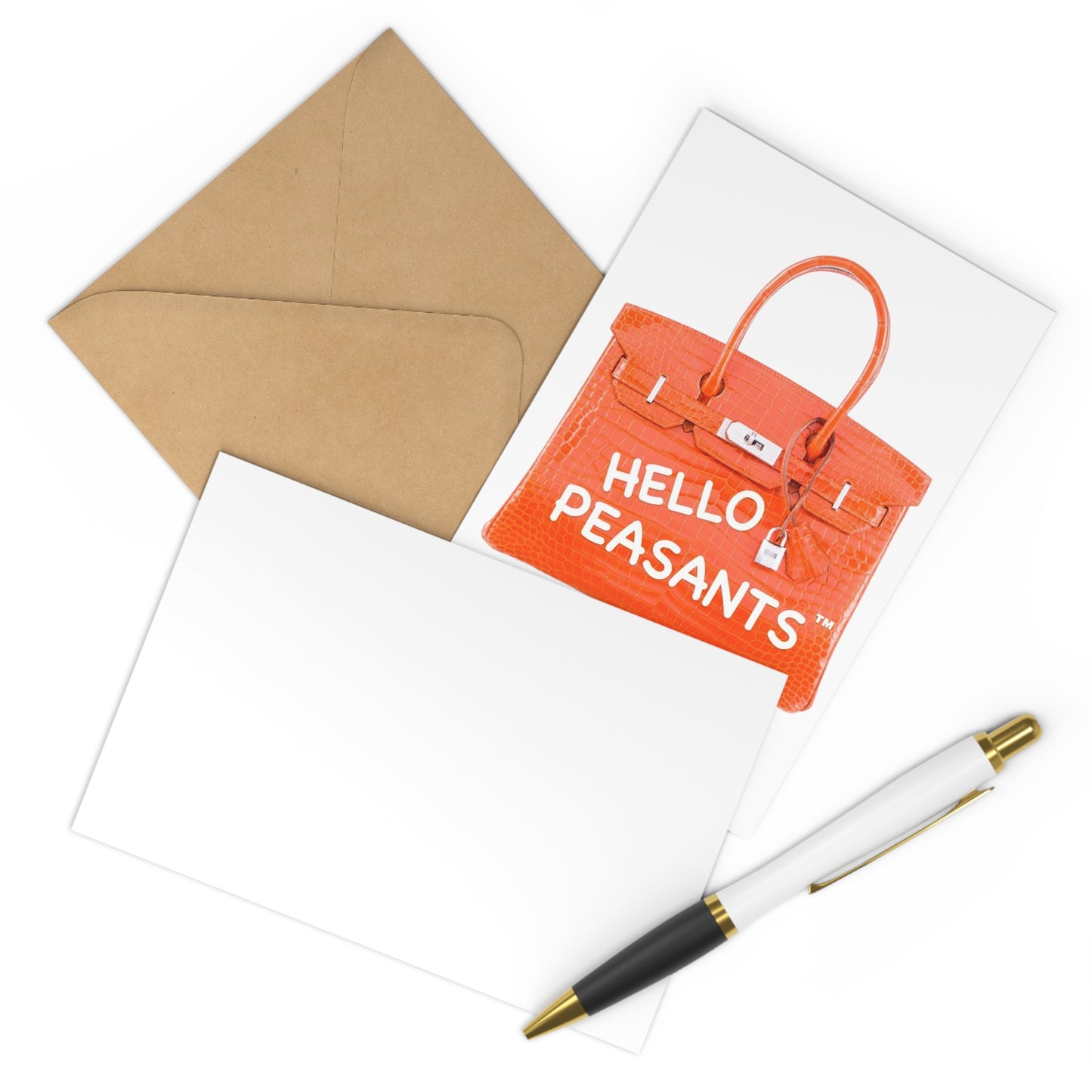 HELLO PEASANTS ™ Designer "Lucky 7" Postcards by @radakatz