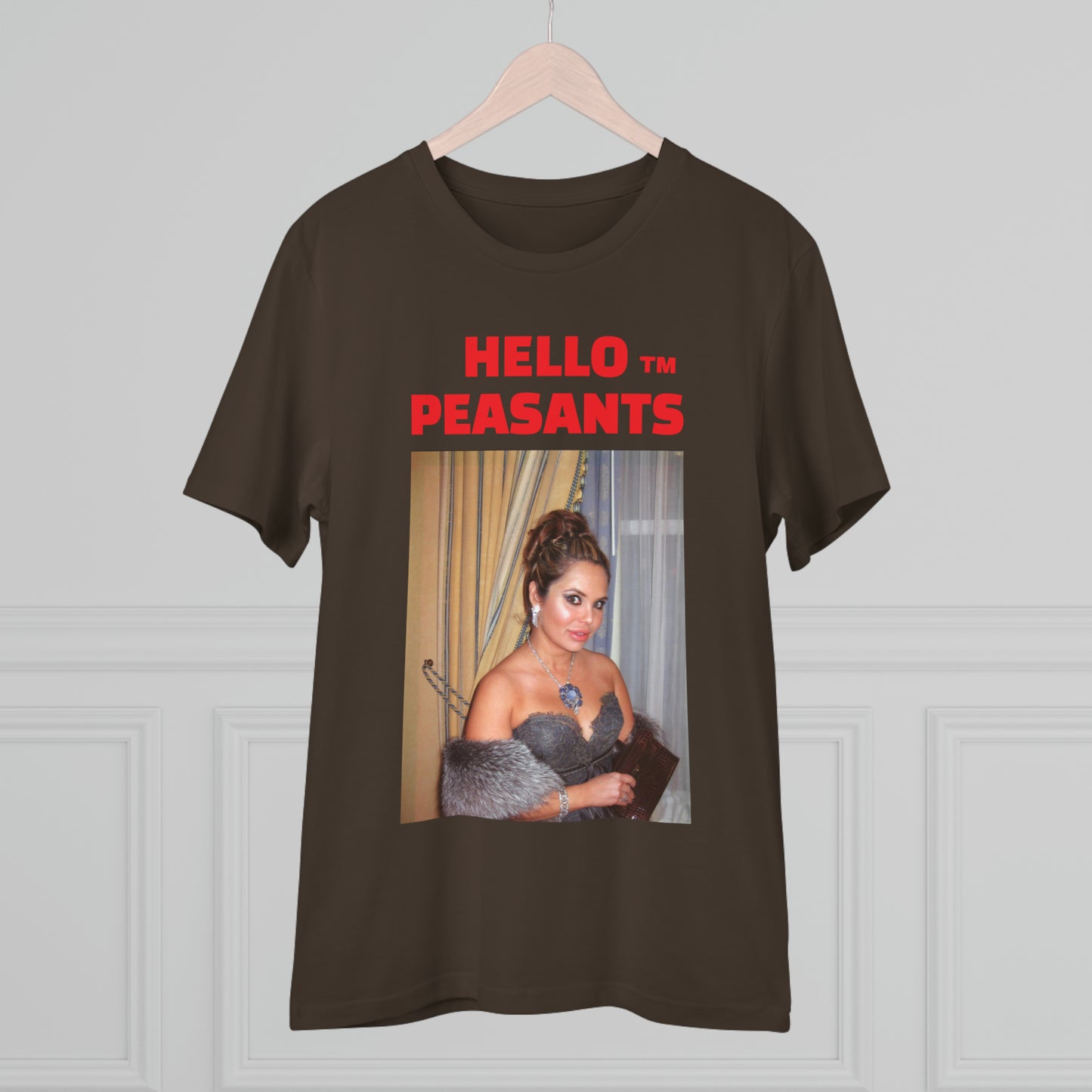Queen Rada Katz Organic Cotton Unisex HELLO PEASANTS ™ T-shirt by @rardakatz