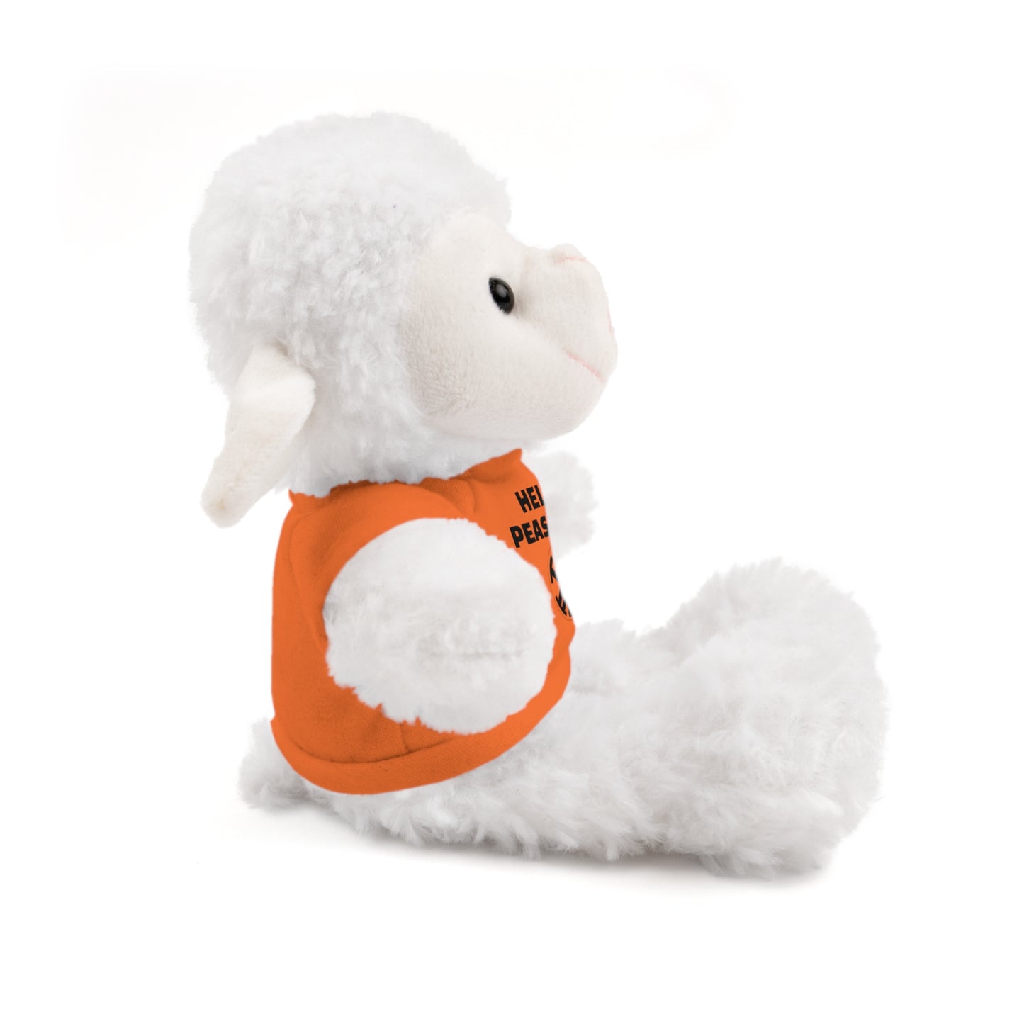 HELLO PEASANTS ™ Stuffed Animals with Rada Katz Logo Designer T-shirt by @radakatz