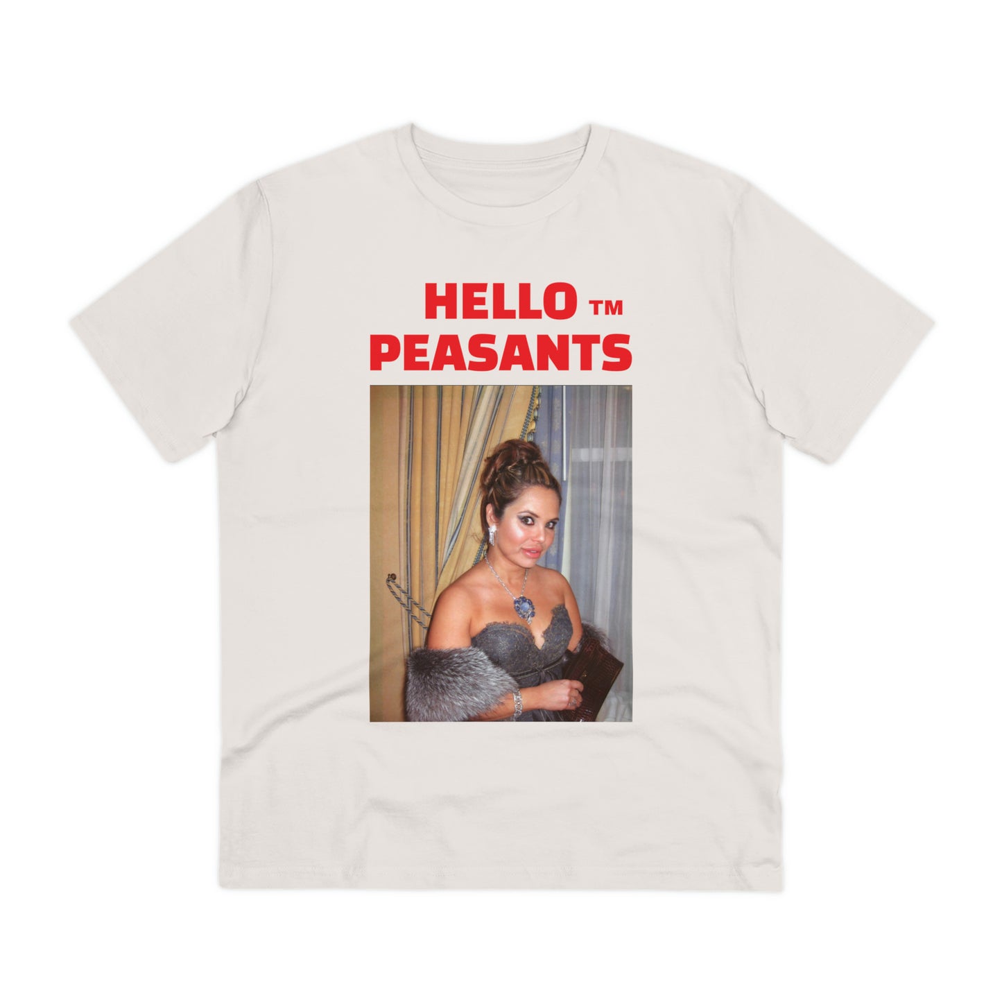 Queen Rada Katz Organic Cotton Unisex HELLO PEASANTS ™ T-shirt by @rardakatz