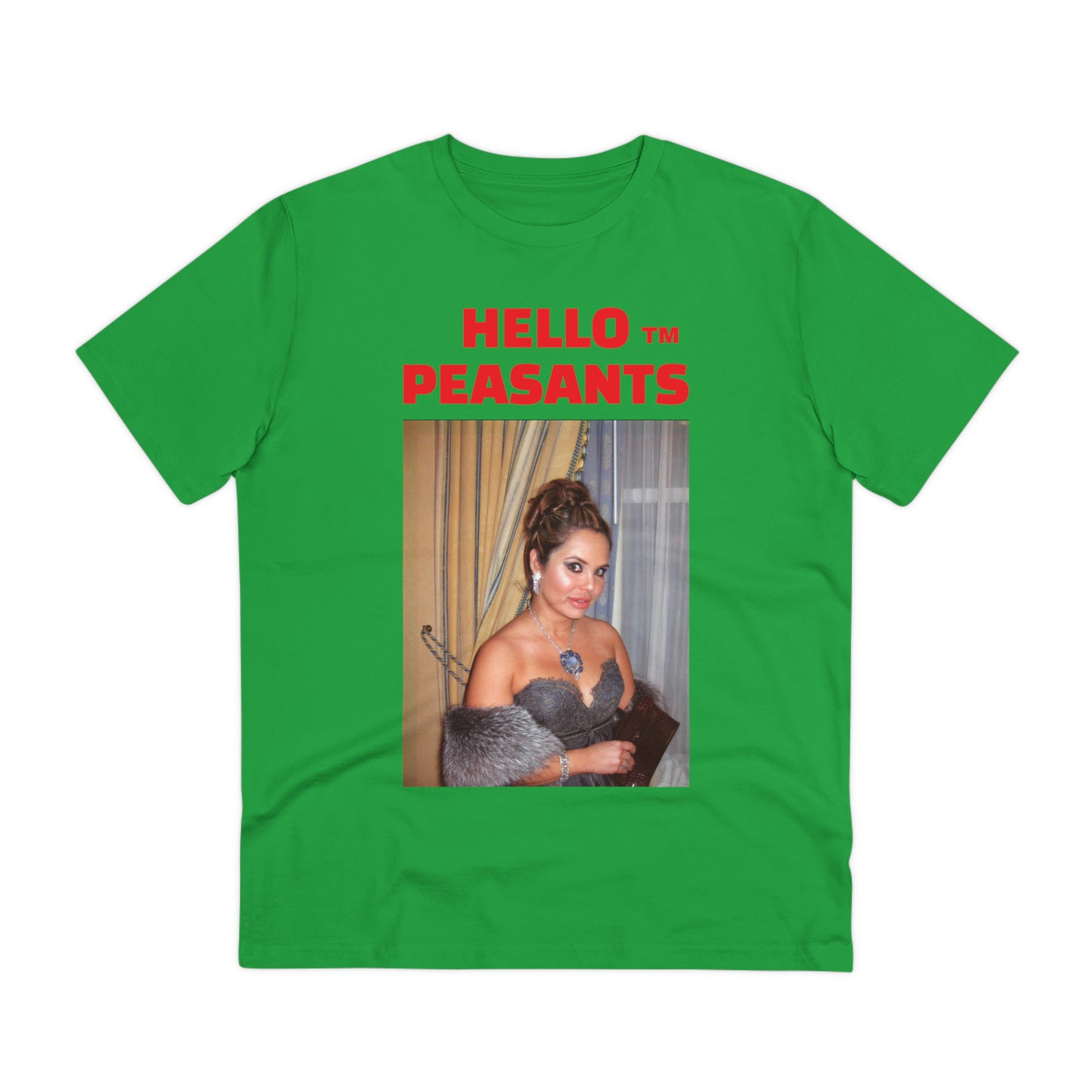 Queen Rada Katz Organic Cotton Unisex HELLO PEASANTS ™ T-shirt by @rardakatz