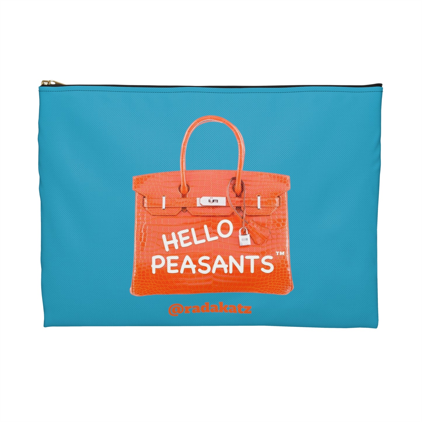 HELLO PEASANTS ™ Designer Pouch by @radakatz