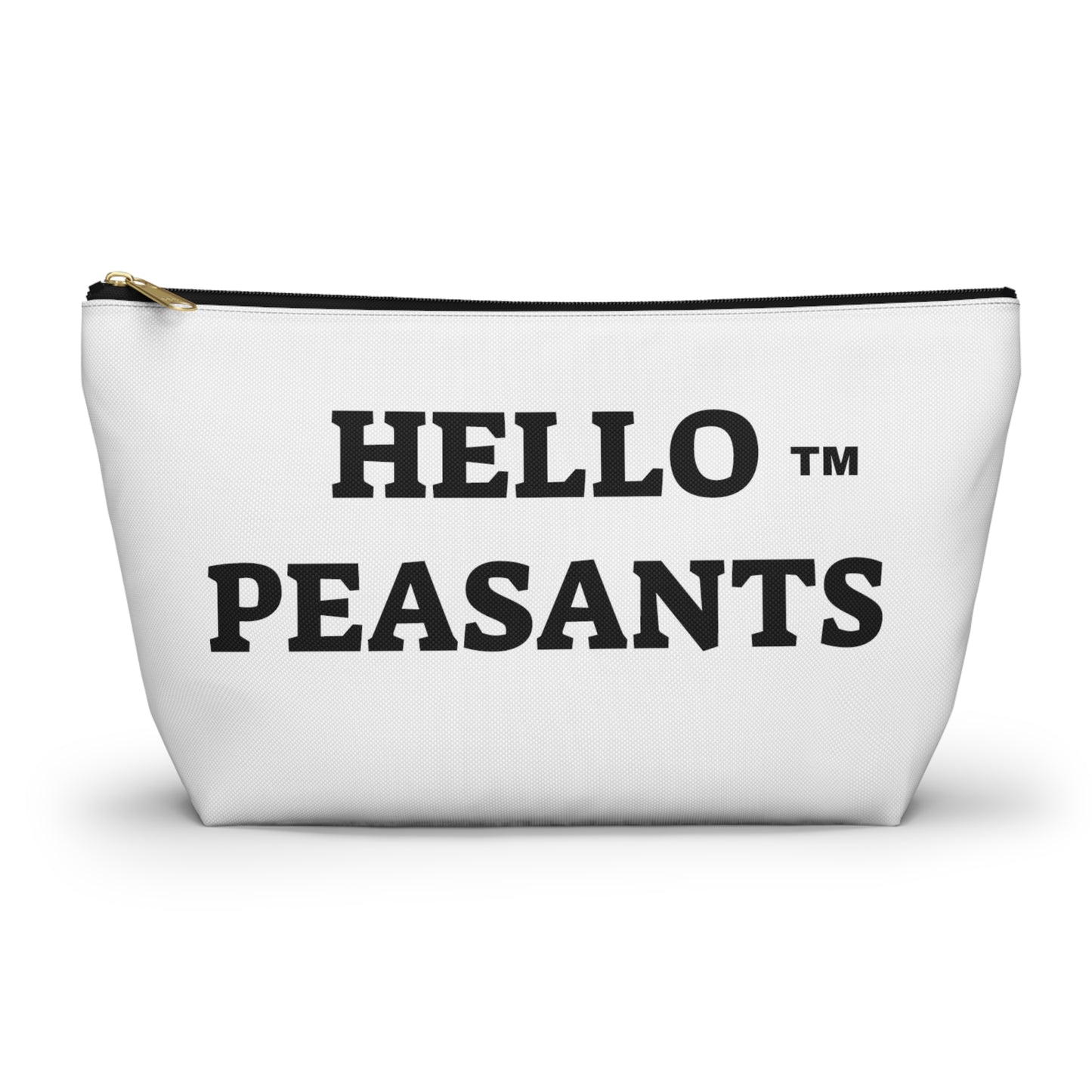 HELLO PEASANTS ™ T-bottom Designer Accessory Pouch by @radakatz