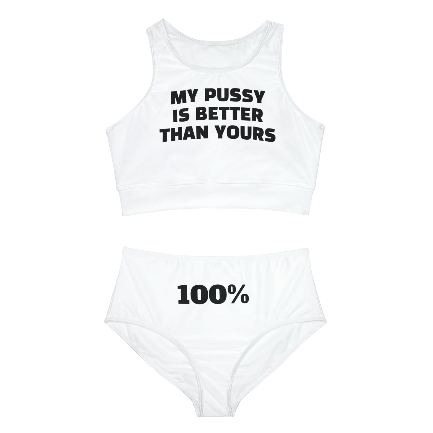 Let them know its 100% Better! HELLO PEASANTS ™ Sporty Bikini Set by @radakatz