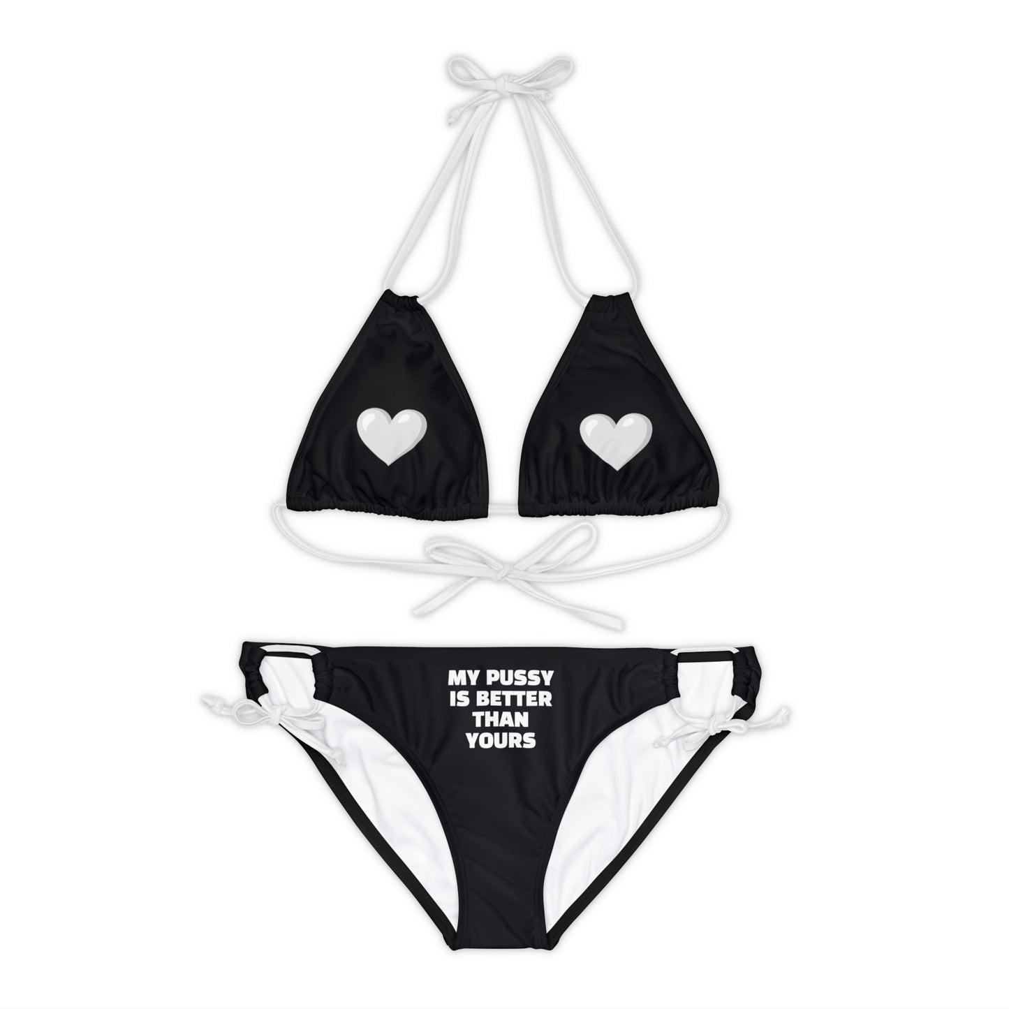 HELLO PEASANTS ™ Best Pussy Strappy Designer Bikini Set by @radakatz