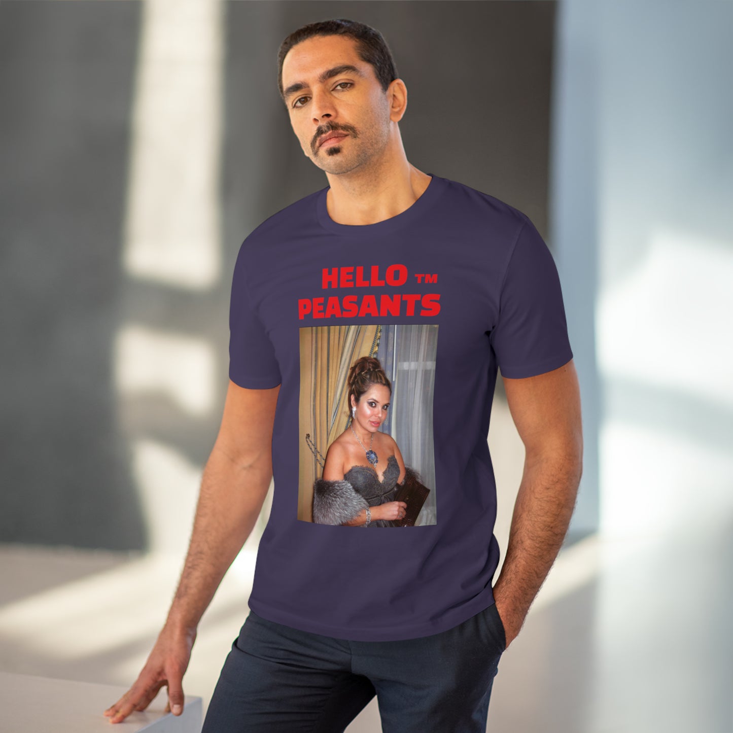 Queen Rada Katz Organic Cotton Unisex HELLO PEASANTS ™ T-shirt by @rardakatz