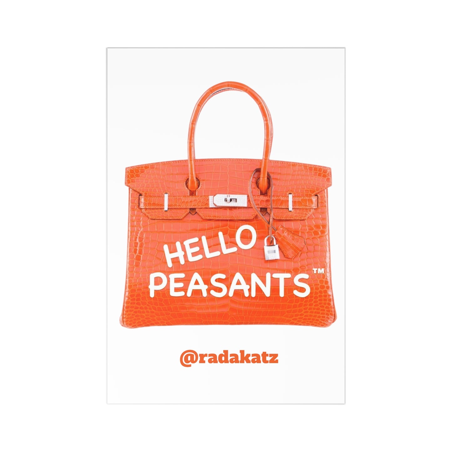 HELLO PEASANTS ™ Designer "Lucky 7" Postcards by @radakatz