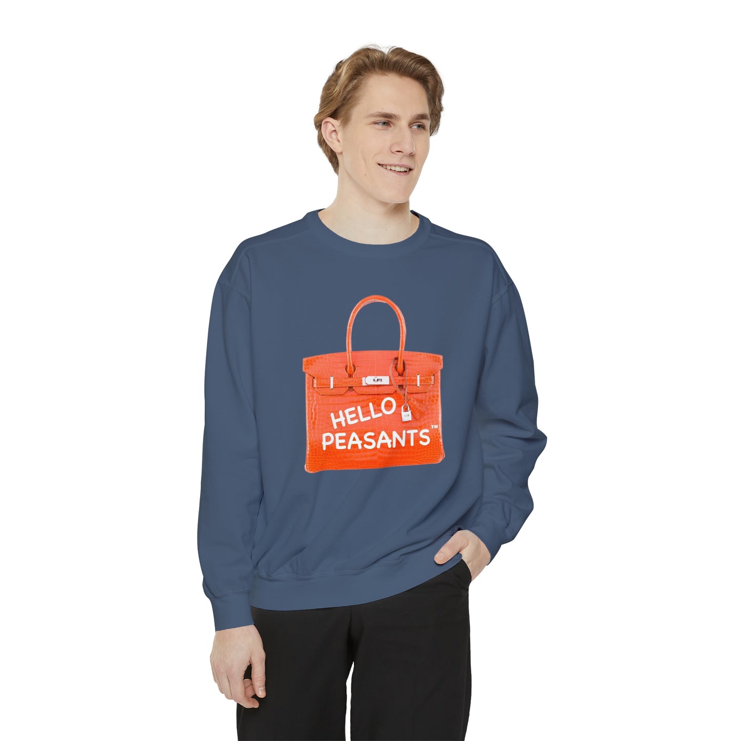HELLO PEASANTS ™ Designer Unisex Sweatshirt by @radakatz