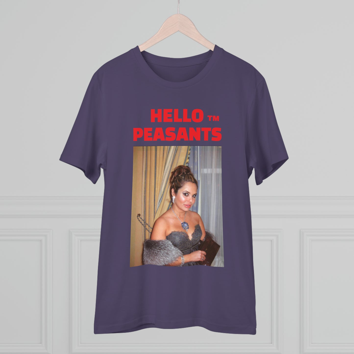 Queen Rada Katz Organic Cotton Unisex HELLO PEASANTS ™ T-shirt by @rardakatz