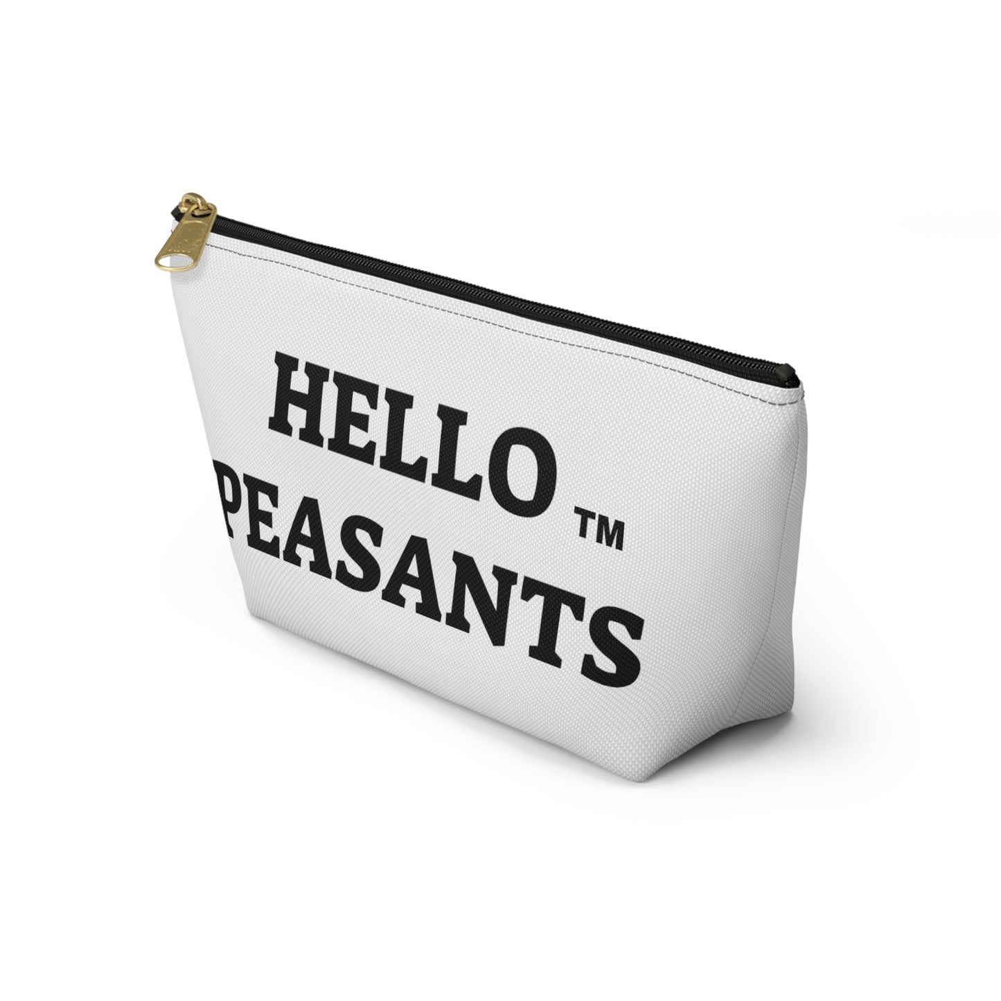 HELLO PEASANTS ™ T-bottom Designer Accessory Pouch by @radakatz