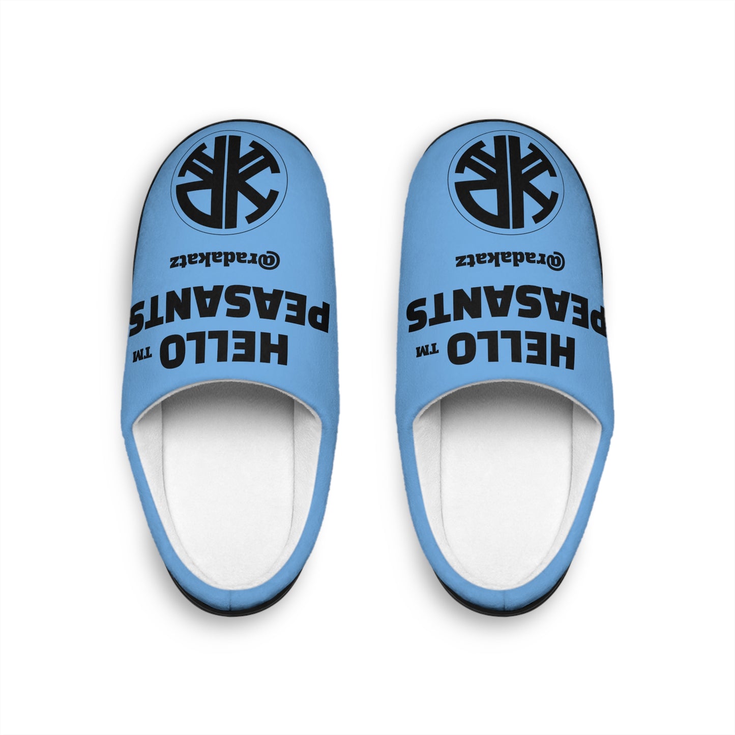 King Slippers with HELLO PEASANTS ™ Design by @radakatz
