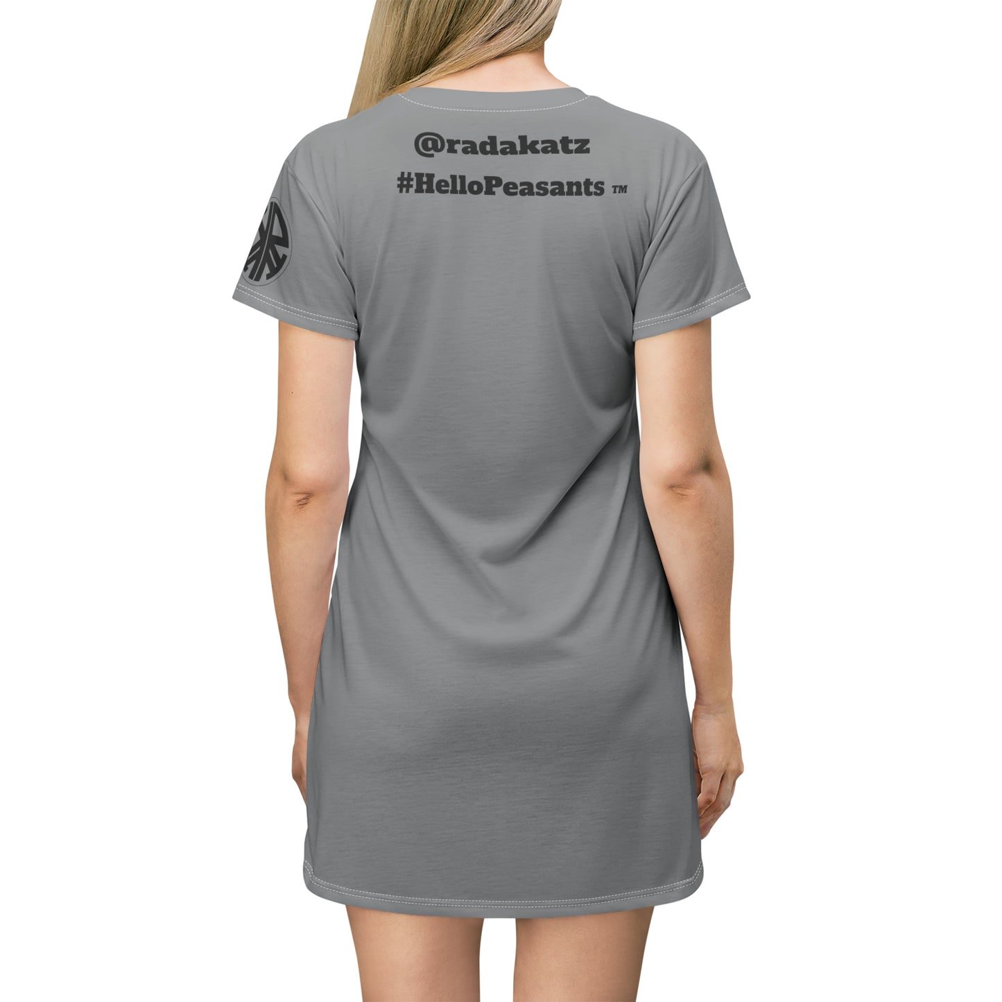 HELLO PEASANTS ™ T-Shirt Dress by @radakatz