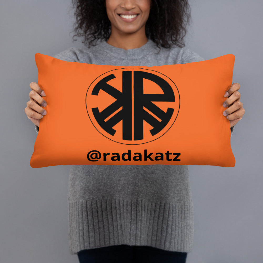 For all my Diamond Queens! Orange Hello Peasants ™ pillow by @radakatz