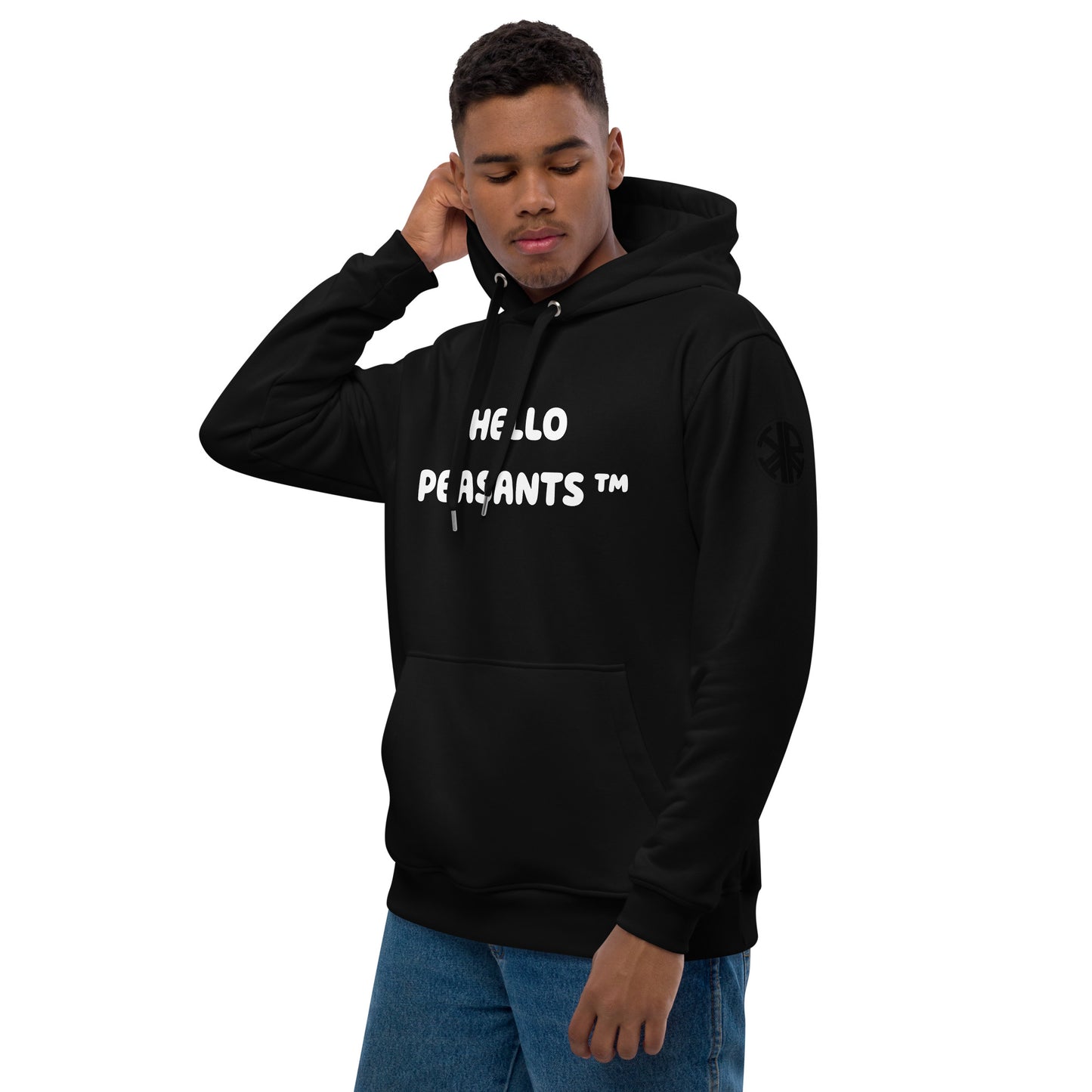 HELLO PEASANTS ™ Organic cotton unisex hoodie by @radakatz