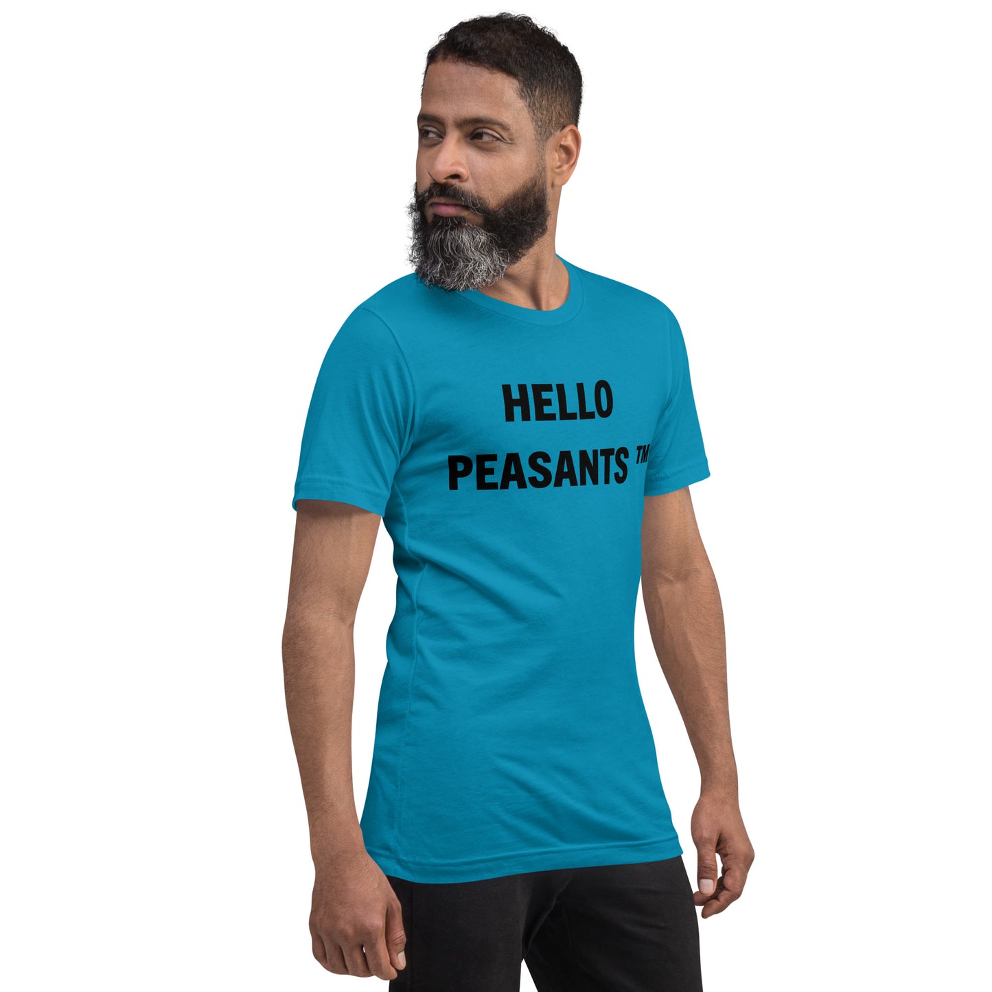 HelloPeasants ™ Unisex 100% cotton t-shirt designed by Your Queen @radakatz
