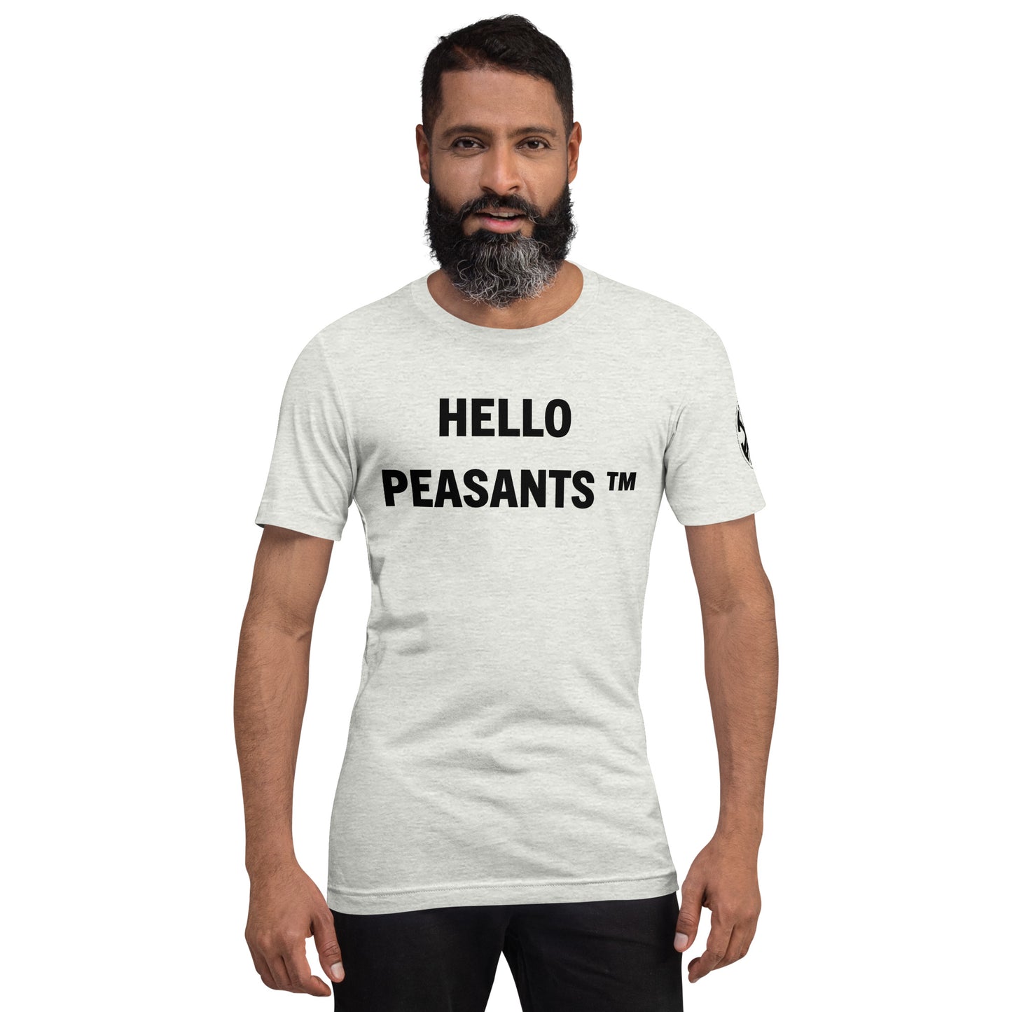 HelloPeasants ™ Unisex 100% cotton t-shirt designed by Your Queen @radakatz