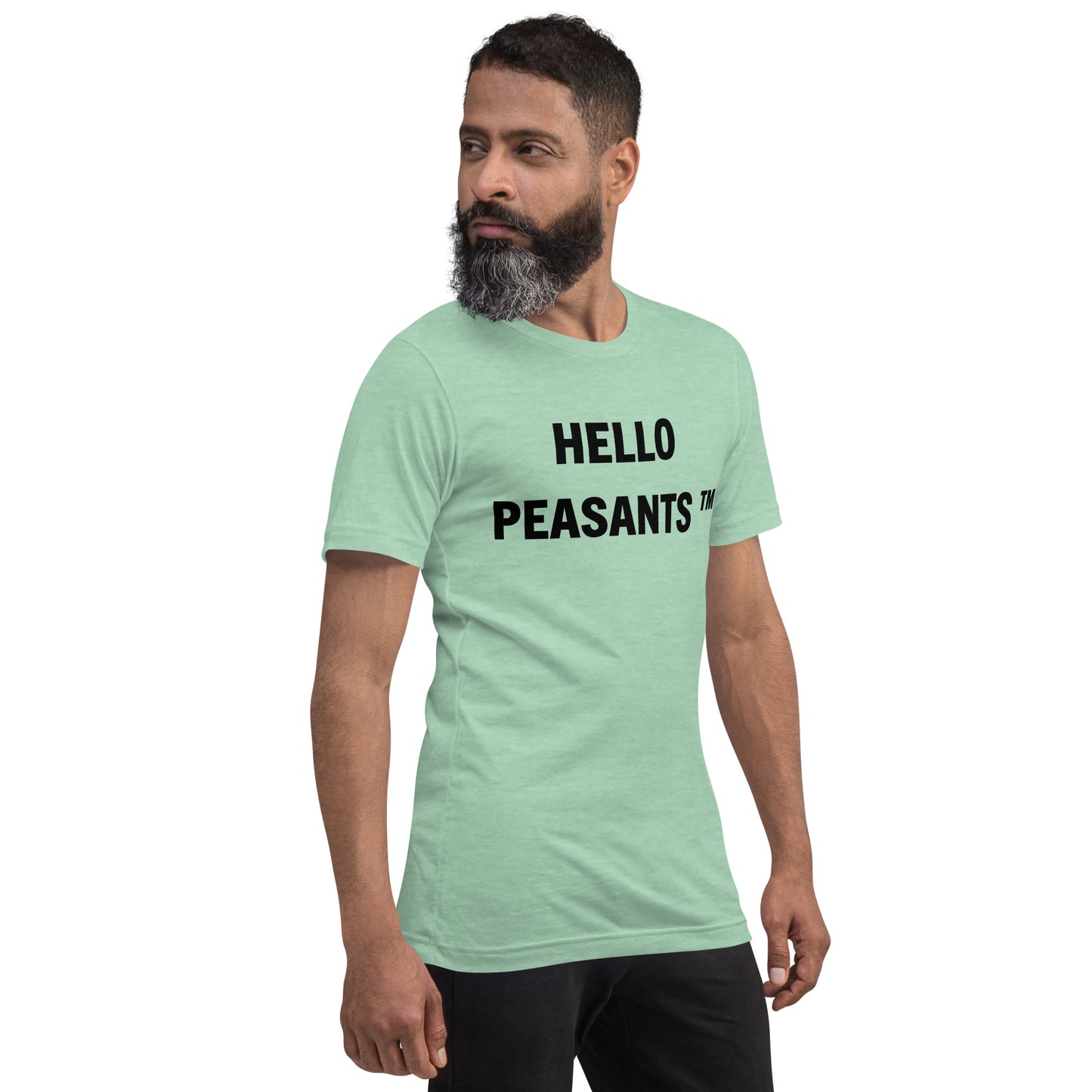 HelloPeasants ™ Unisex 100% cotton t-shirt designed by Your Queen @radakatz