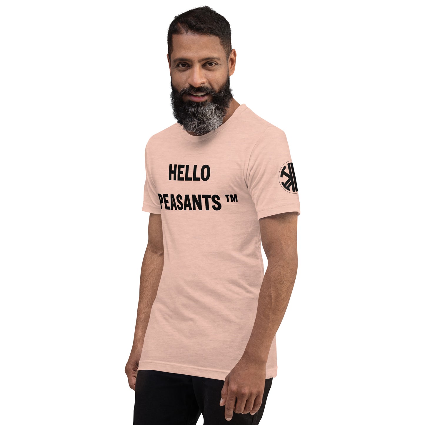 HelloPeasants ™ Unisex 100% cotton t-shirt designed by Your Queen @radakatz