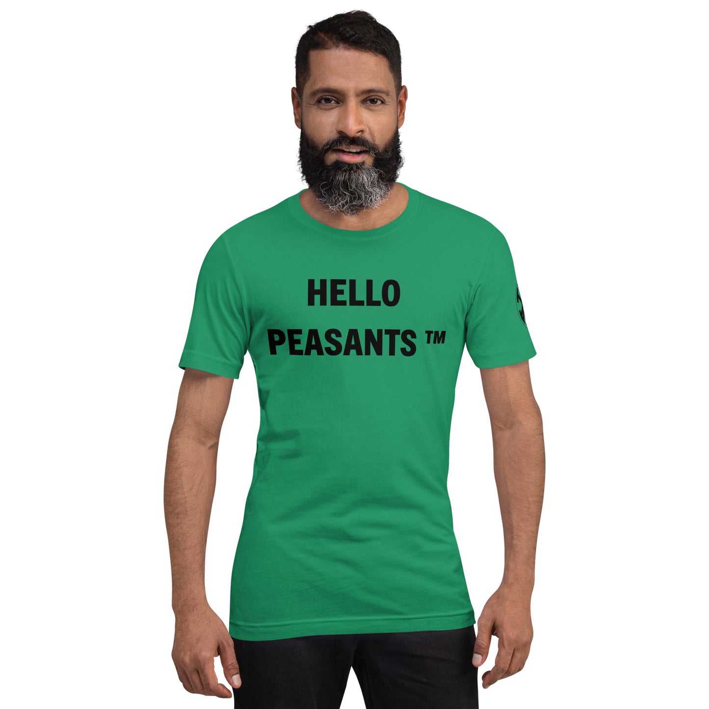 HelloPeasants ™ Unisex 100% cotton t-shirt designed by Your Queen @radakatz