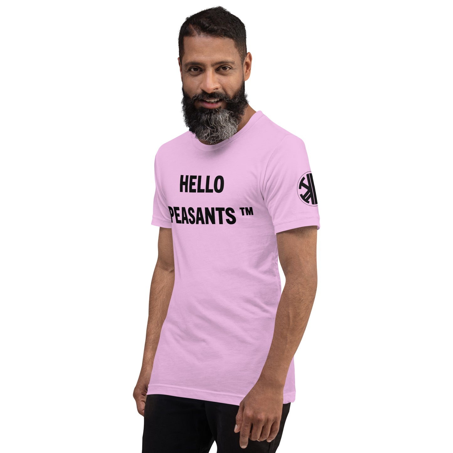 HelloPeasants ™ Unisex 100% cotton t-shirt designed by Your Queen @radakatz