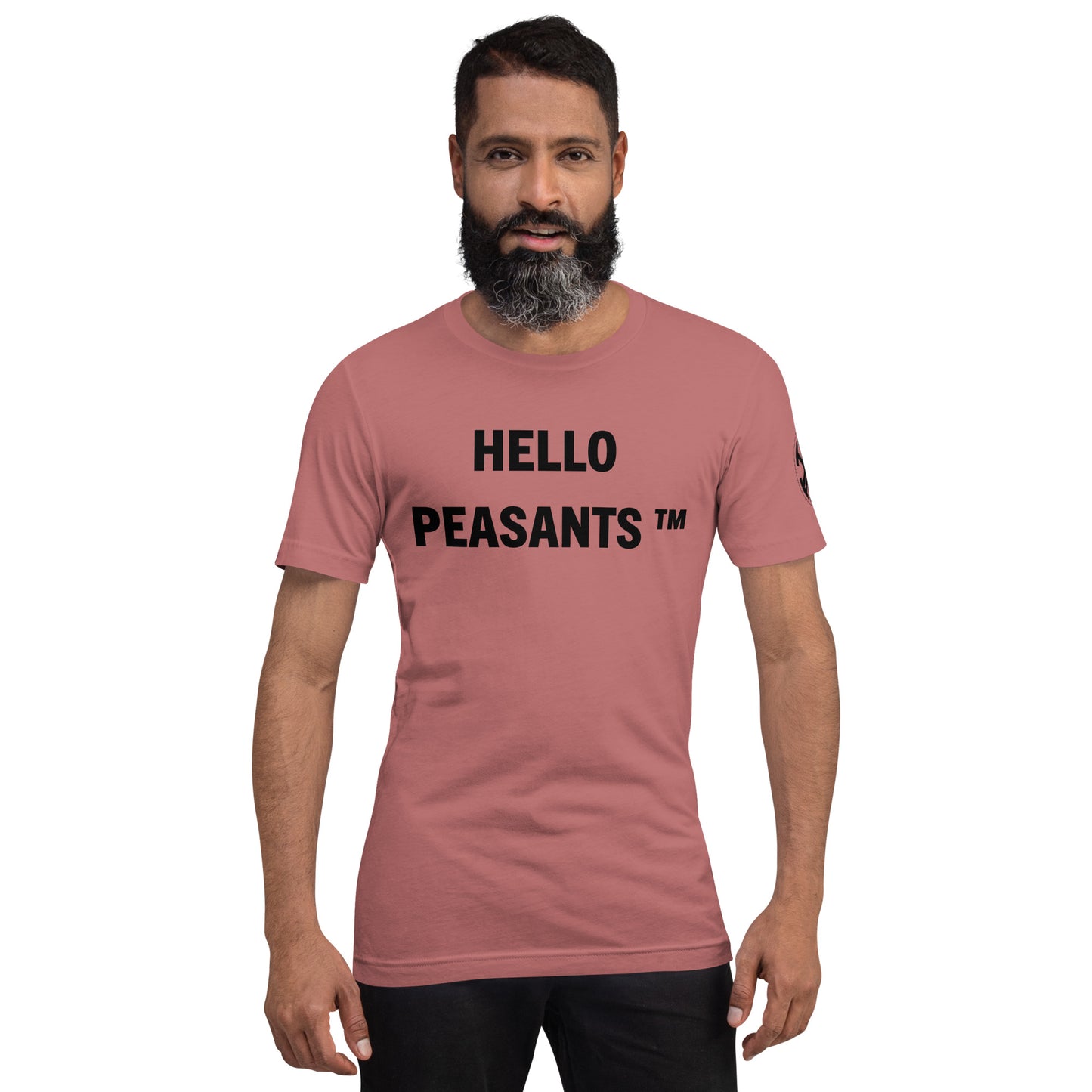 HelloPeasants ™ Unisex 100% cotton t-shirt designed by Your Queen @radakatz