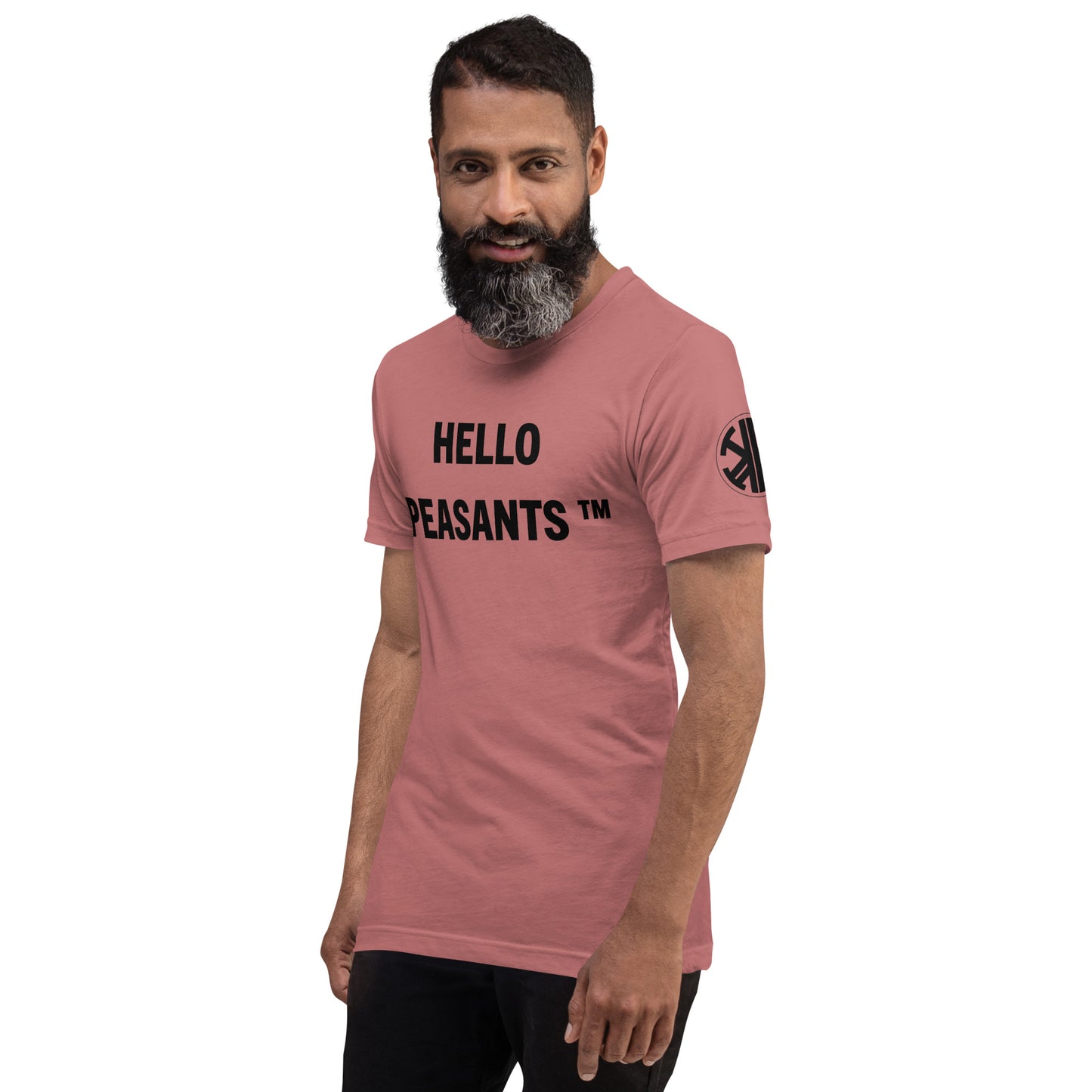 HelloPeasants ™ Unisex 100% cotton t-shirt designed by Your Queen @radakatz