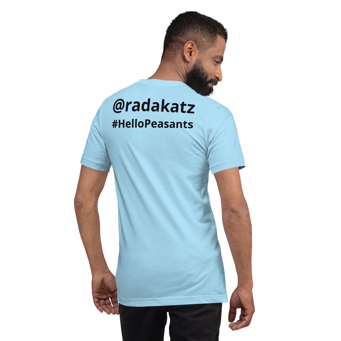 HelloPeasants ™ Unisex 100% cotton t-shirt designed by Your Queen @radakatz