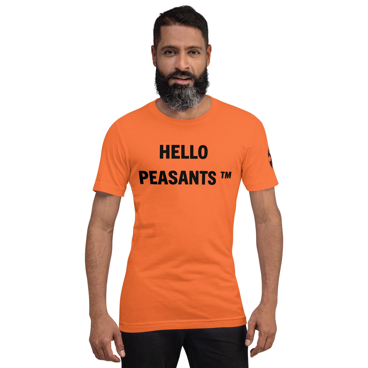 HelloPeasants ™ Unisex 100% cotton t-shirt designed by Your Queen @radakatz