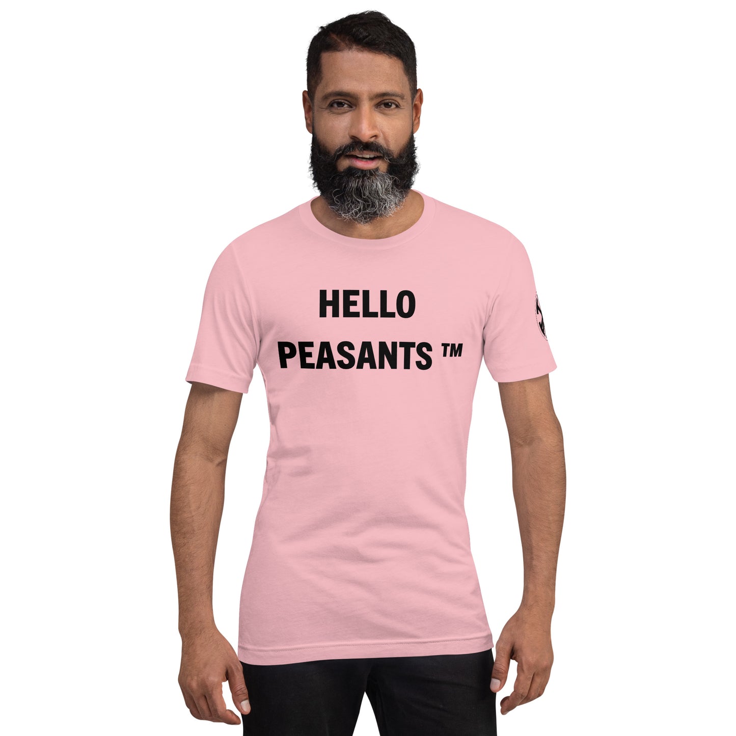 HelloPeasants ™ Unisex 100% cotton t-shirt designed by Your Queen @radakatz