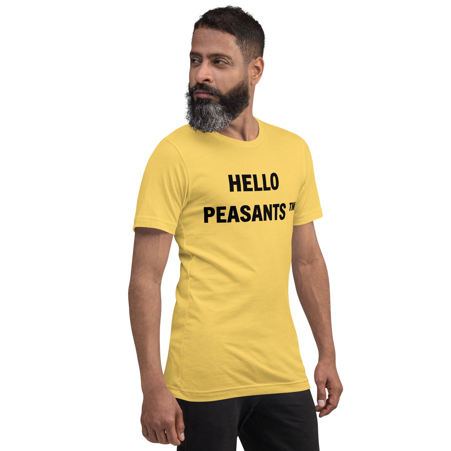 HelloPeasants ™ Unisex 100% cotton t-shirt designed by Your Queen @radakatz