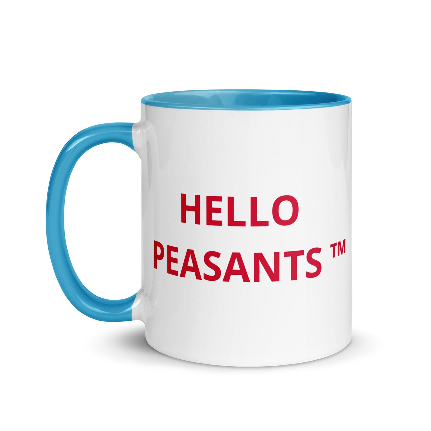 HELLO PEASANTS ™ Designer Mug by @radakatz