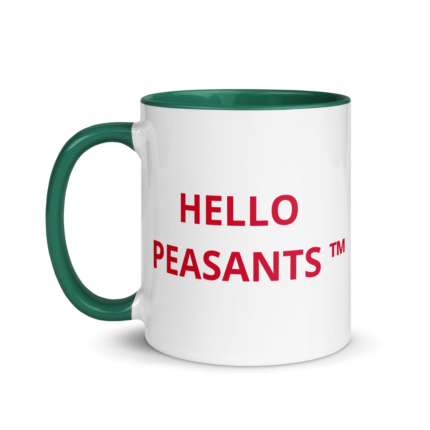 HELLO PEASANTS ™ Designer Mug by @radakatz