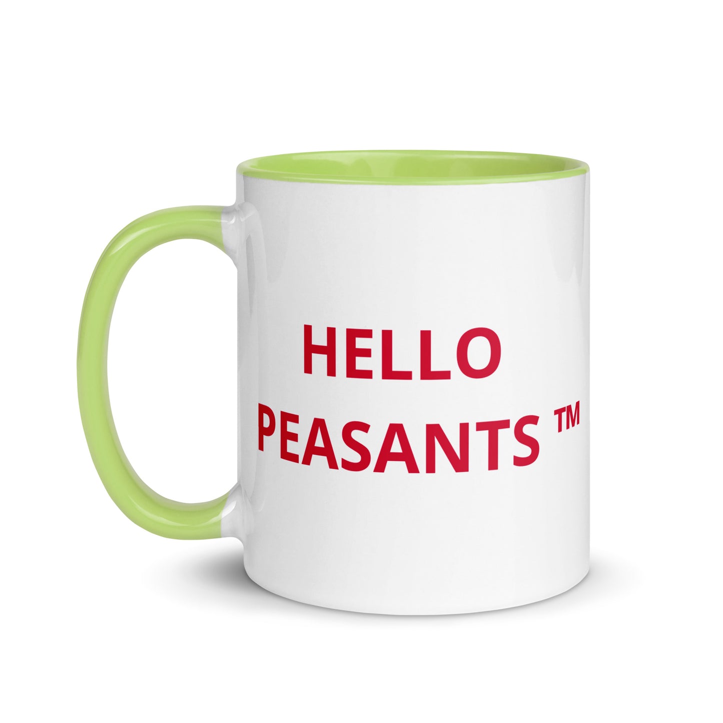 HELLO PEASANTS ™ Designer Mug by @radakatz