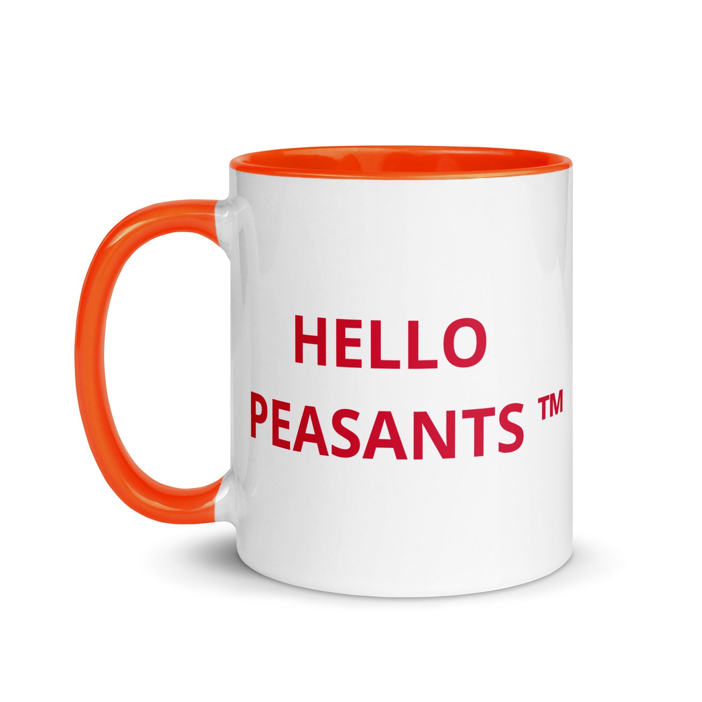 HELLO PEASANTS ™ Designer Mug by @radakatz