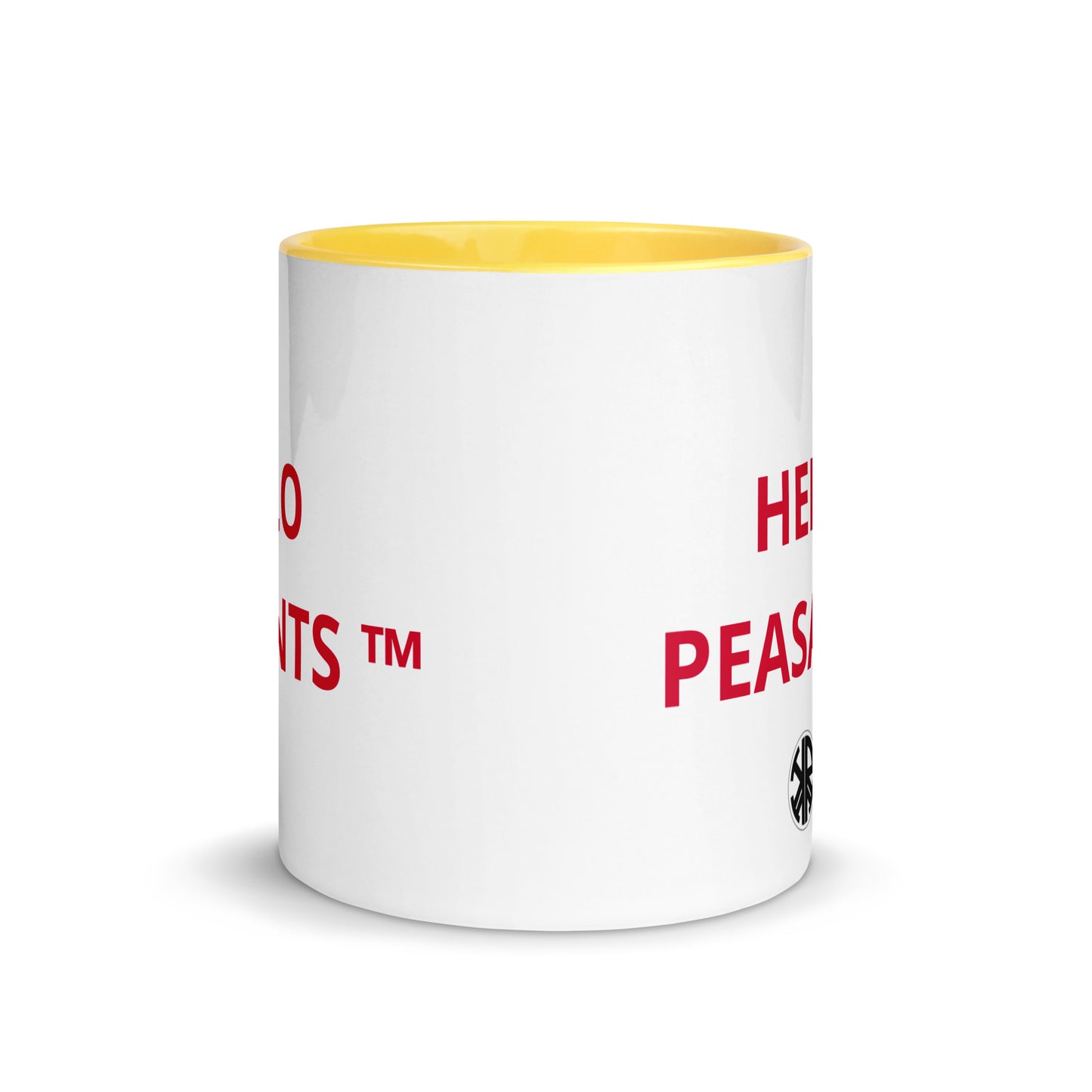 HELLO PEASANTS ™ Designer Mug by @radakatz
