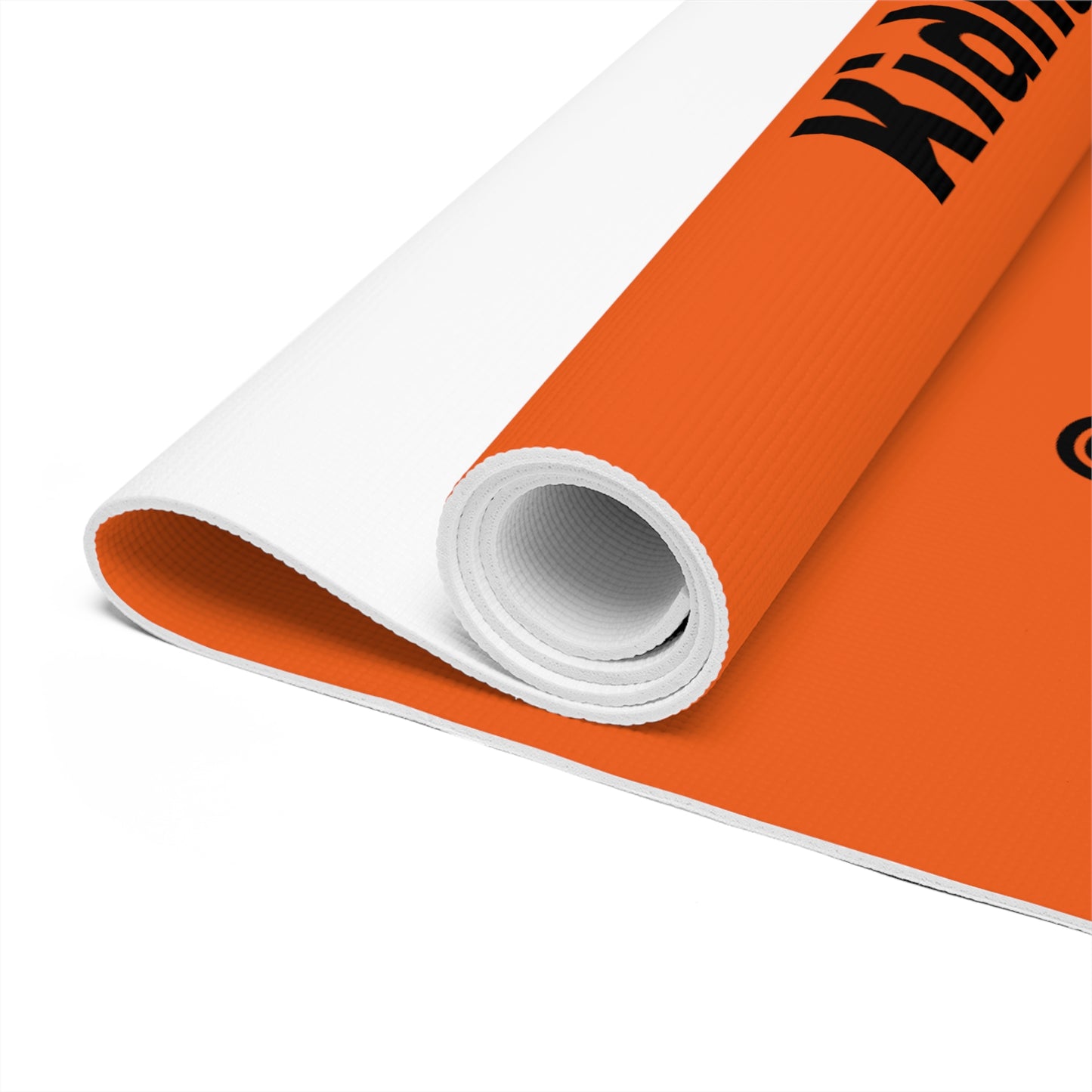 Chunky and Harder to Kidnap Designer HELLO PEASANTS ™ Foam Yoga Mat by @radakatz