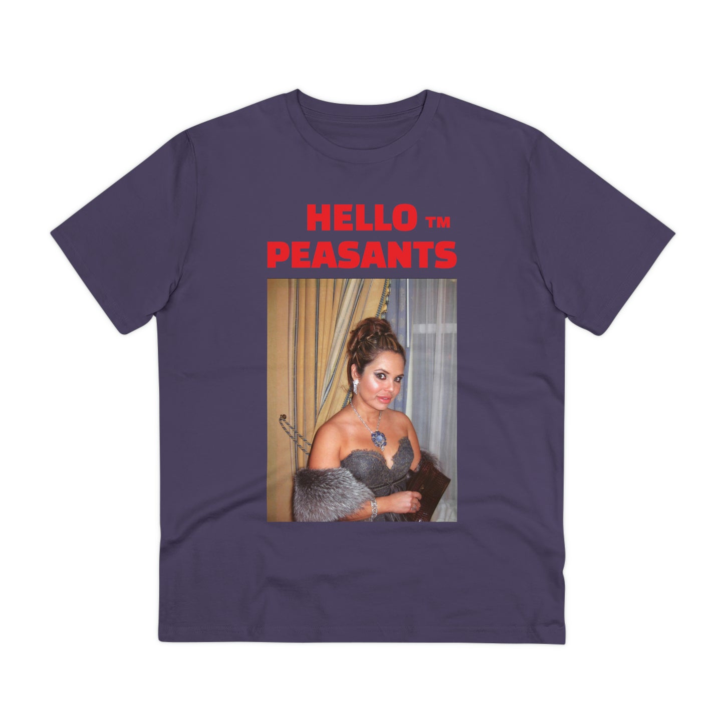 Queen Rada Katz Organic Cotton Unisex HELLO PEASANTS ™ T-shirt by @rardakatz