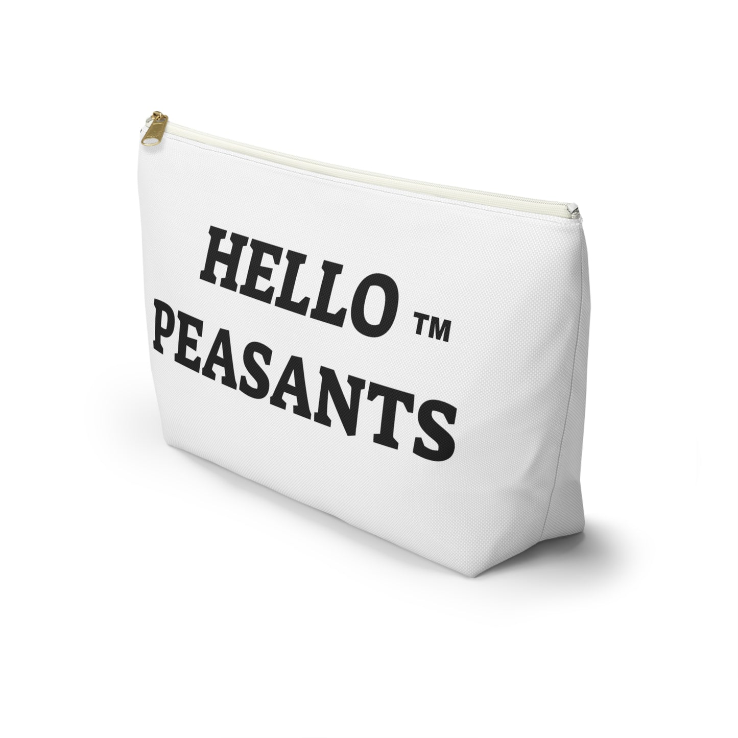 HELLO PEASANTS ™  T-bottom Designer Accessory Pouch by @radakatz