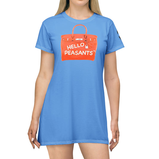 HELLO PEASANTS ™ T-Shirt Dress by @radakatz