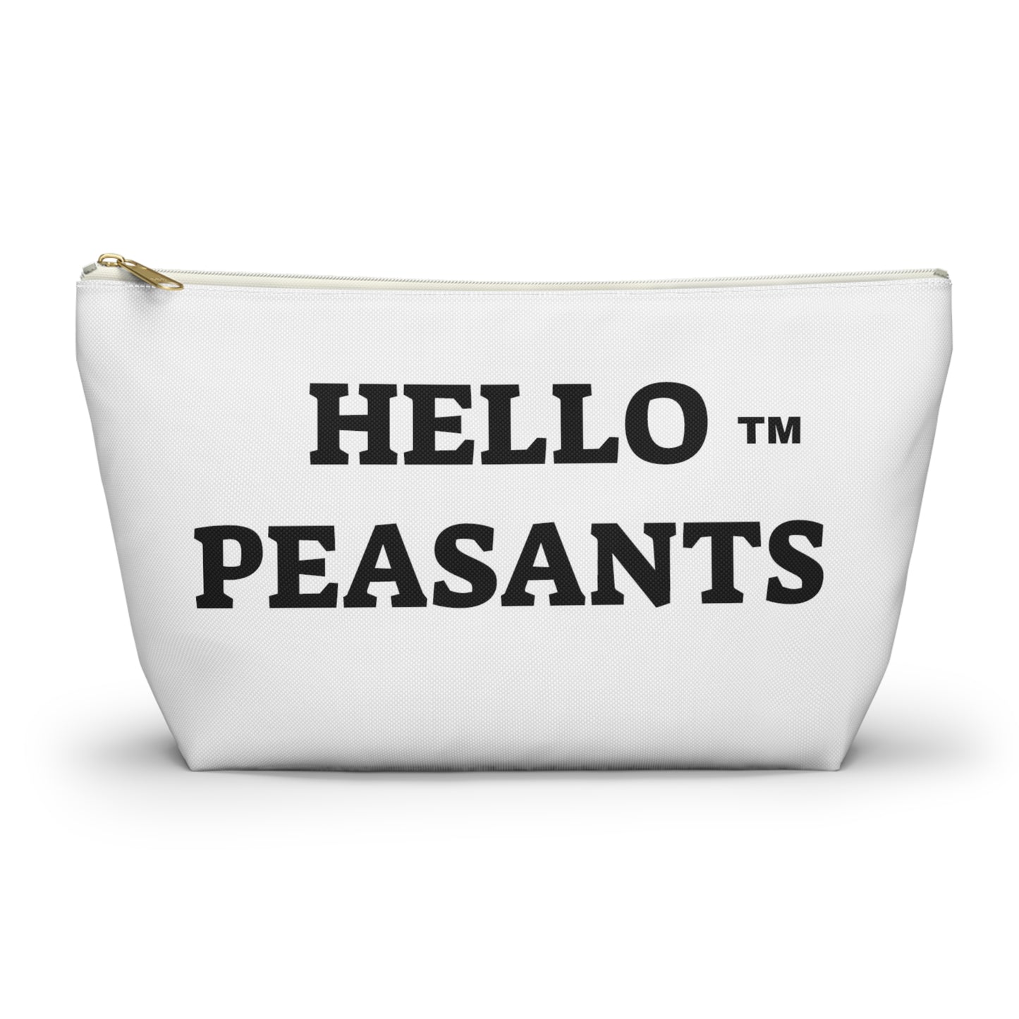 HELLO PEASANTS ™  T-bottom Designer Accessory Pouch by @radakatz