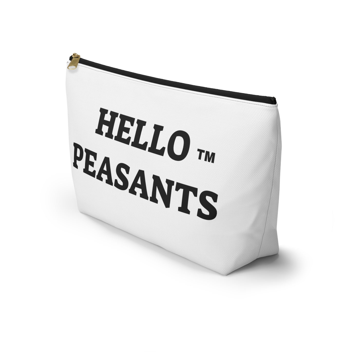 HELLO PEASANTS ™  T-bottom Designer Accessory Pouch by @radakatz