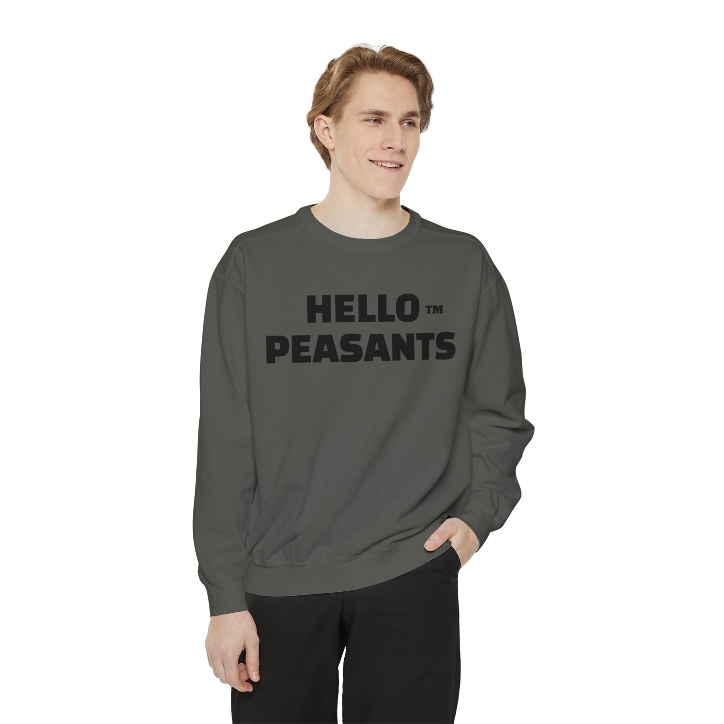 HELLO PEASANTS ™ Designer Unisex Sweatshirt by @radakatz