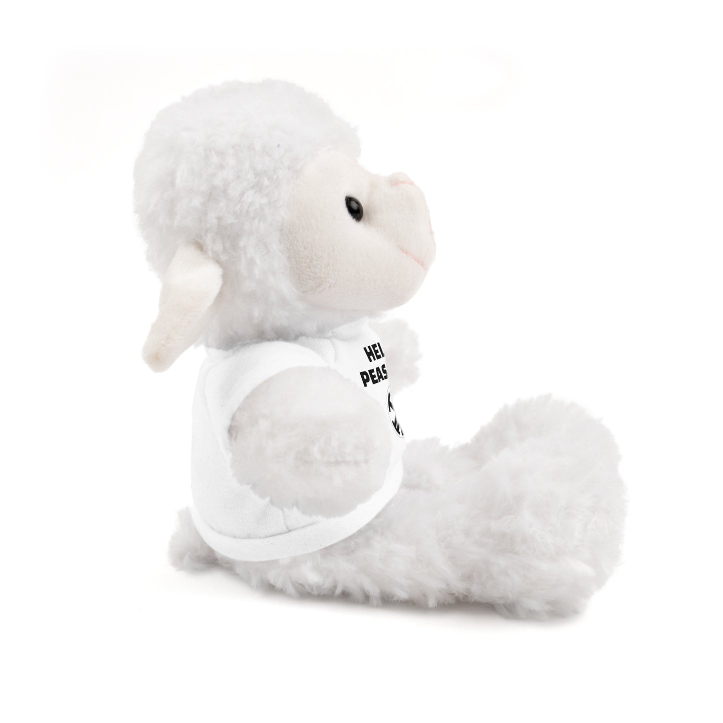 HELLO PEASANTS ™ Stuffed Animals with Rada Katz Logo Designer T-shirt by @radakatz