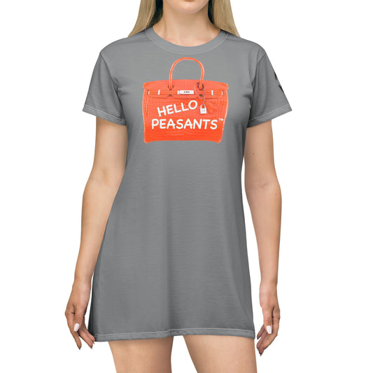 HELLO PEASANTS ™ T-Shirt Dress by @radakatz